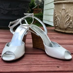 Nine West Cork Wedge White 8 1/2